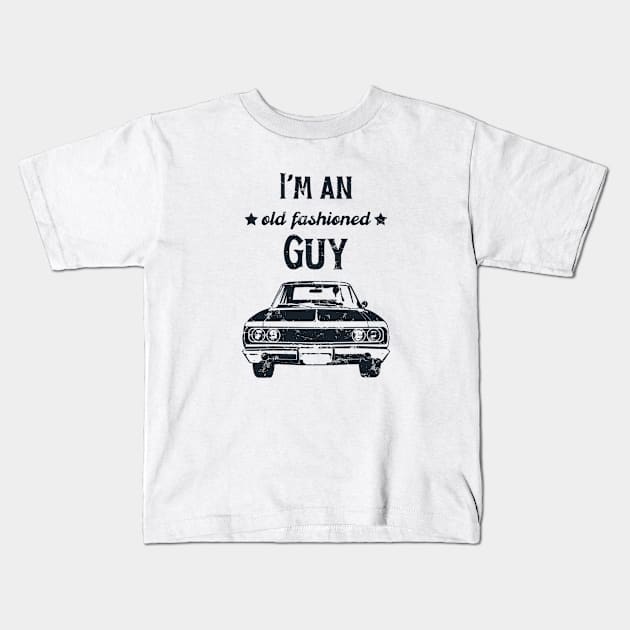 Old-fashioned Vintage Cars Classic Car Lover Man Kids T-Shirt by Foxxy Merch